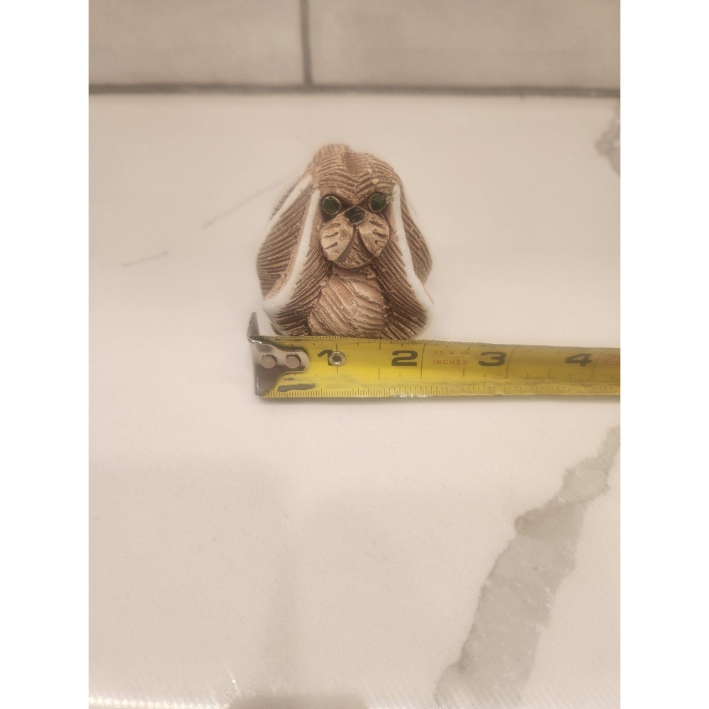 Artesania Rinconada Pekingese Dog Figurine Hand‎ Carved Pottery Made In Uruguay - Picture 8 of 9